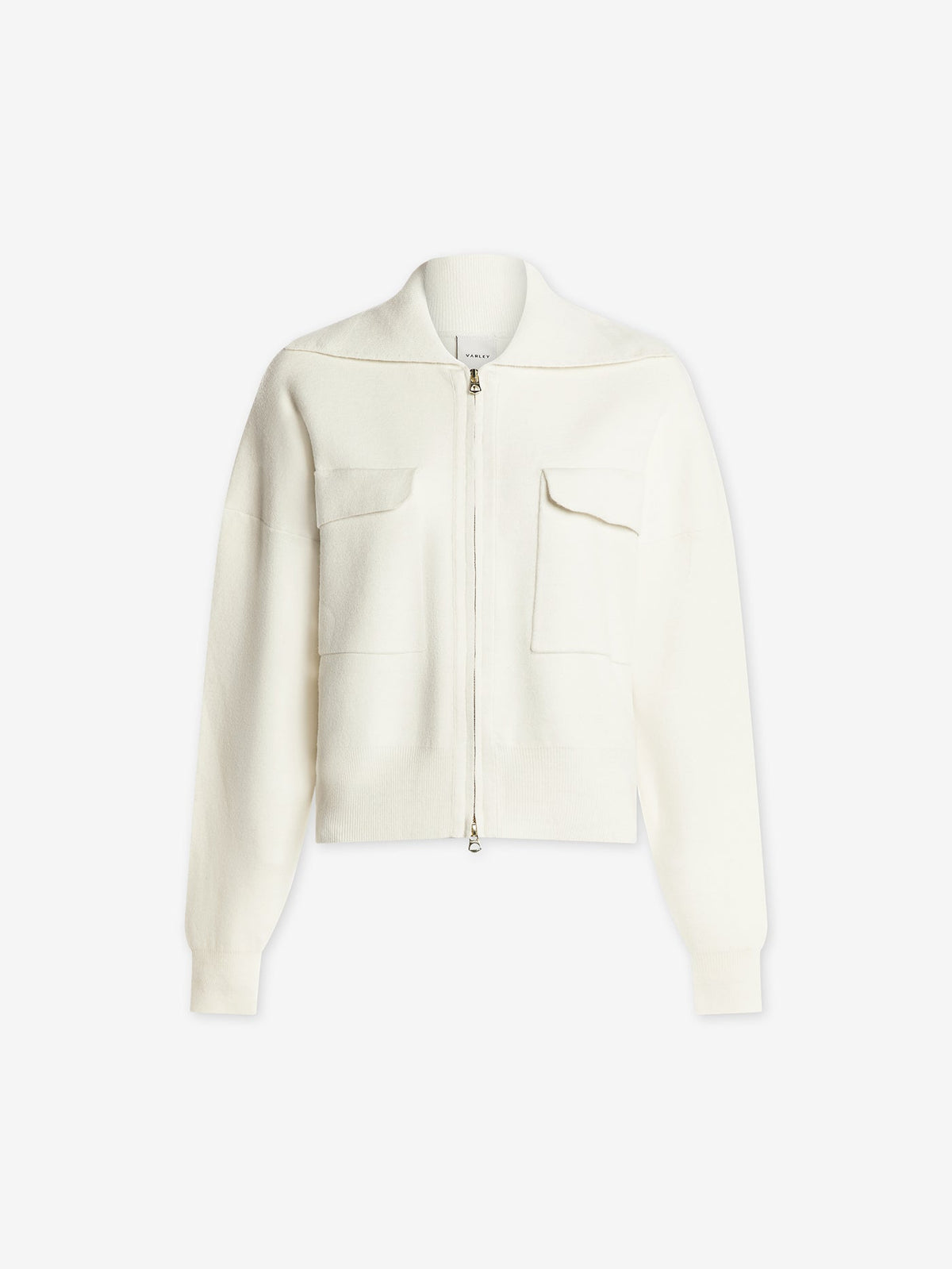 Felise Relaxed Knit Jacket Egret - Varley