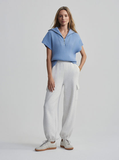 Rory Half Zip Knit Ashley Blue - Varley