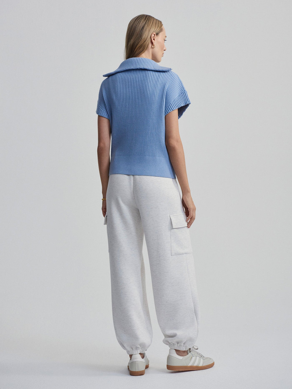 Rory Half Zip Knit Ashley Blue - Varley