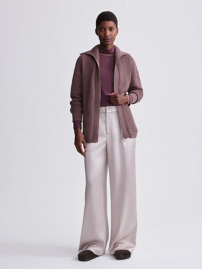 Finn Longline Knit Jacket | VARLEY US Peppercorn - Varley