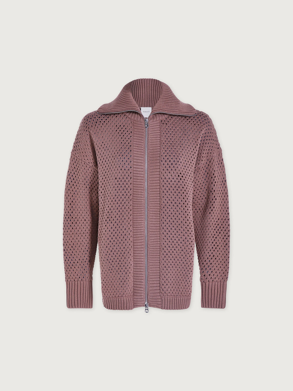 Finn Longline Knit Jacket | VARLEY US Peppercorn - Varley