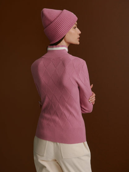 Barthe Zip Through Knit Jacket |Varley US Mauve Orchid - Varley