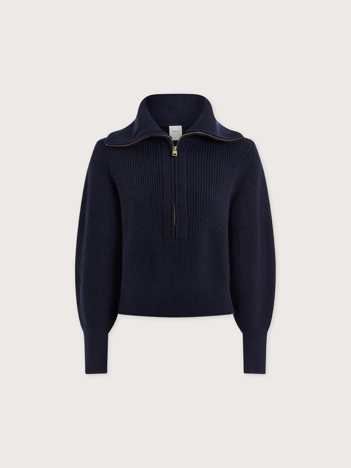 Maura Half Zip Rib Knit Navy - Varley