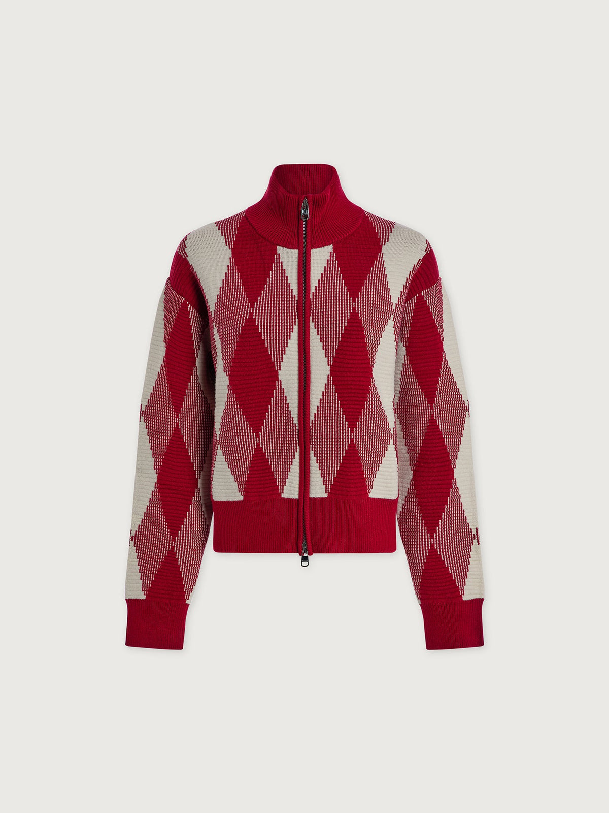 Karina Jacquard Knit Jacket Red Dahlia - Varley