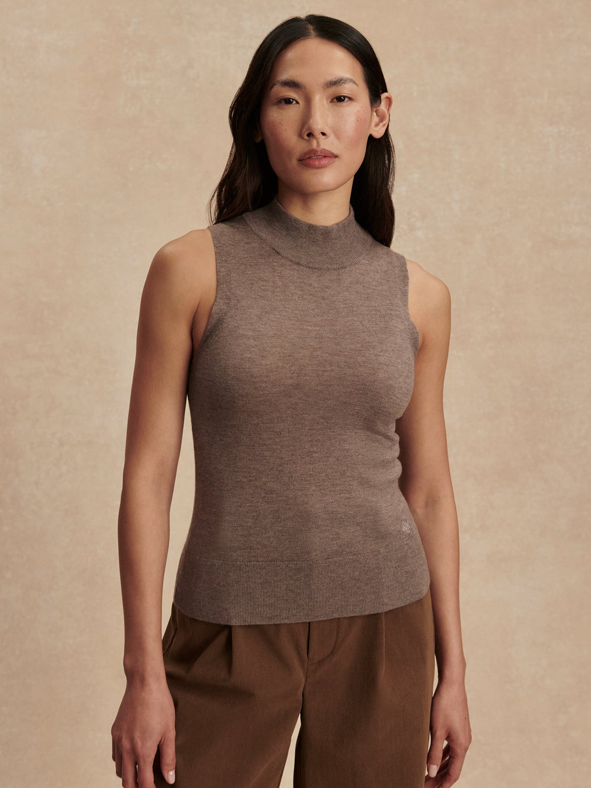 Neilsen Sleeveless Knit Top Cinder Marl - Varley