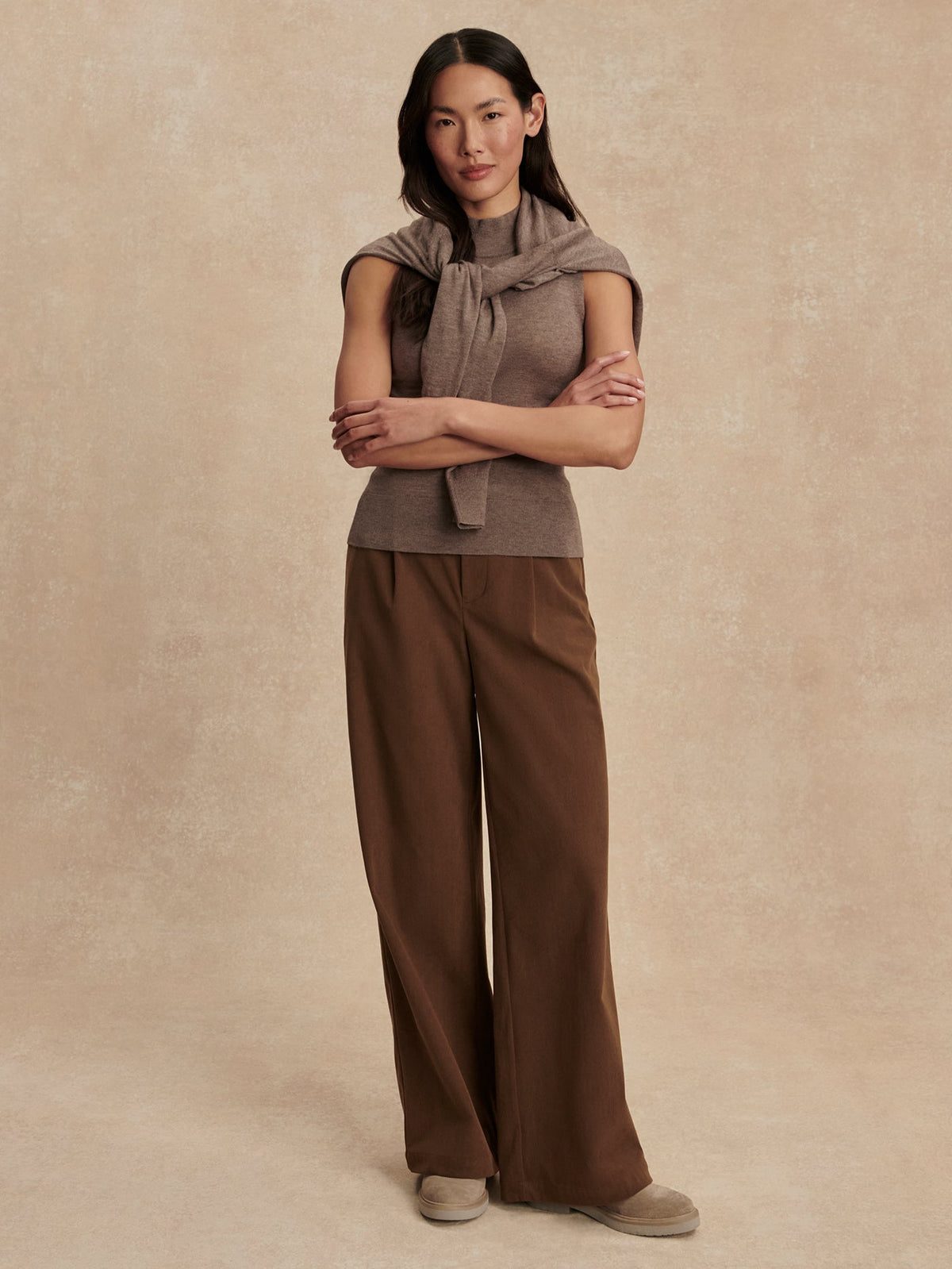 Neilsen Sleeveless Knit Top Cinder Marl - Varley
