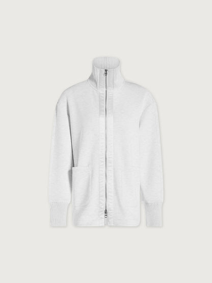 Niamh Zip Through Ivory Marl - Varley
