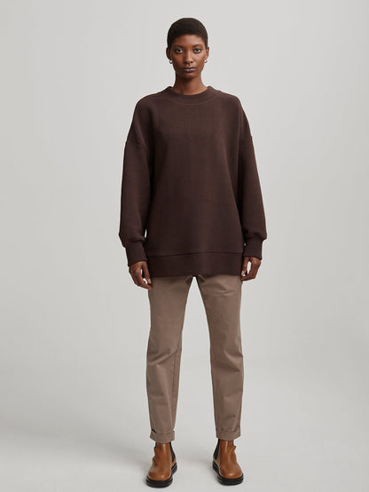 Mae Boyfriend Sweat Coffee Bean - Varley