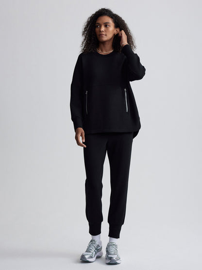 Paige Longline Sweat | VARLEY US Black - Varley