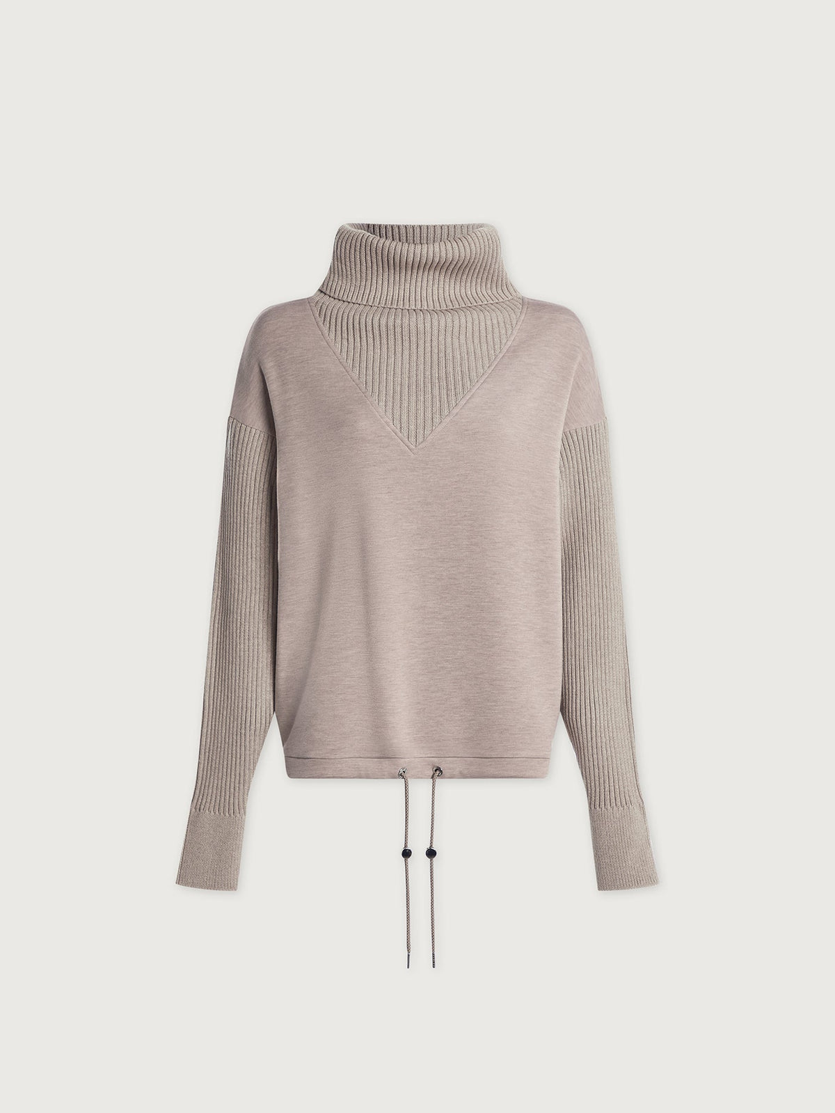 Hannah Cowl Neck Sweat Taupe Marl - Varley