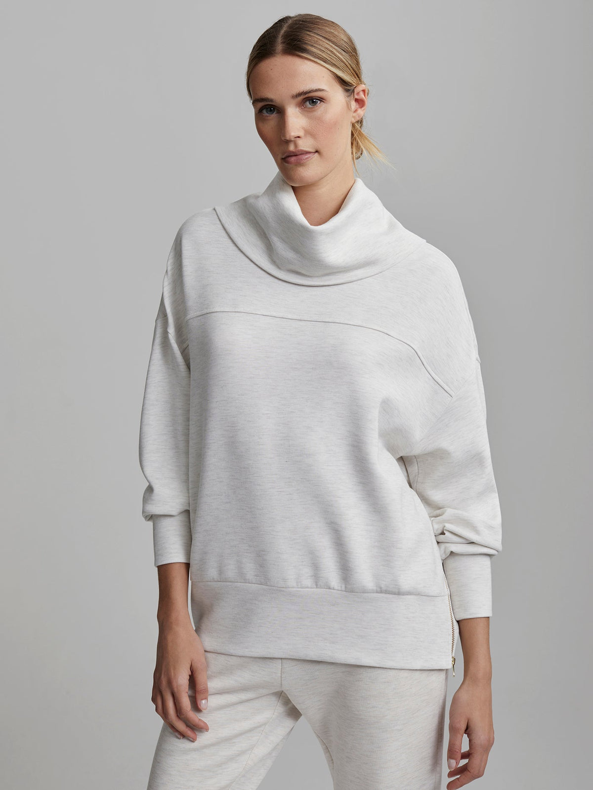 Priya Longline Sweat | VARLEY US Ivory Marl - Varley