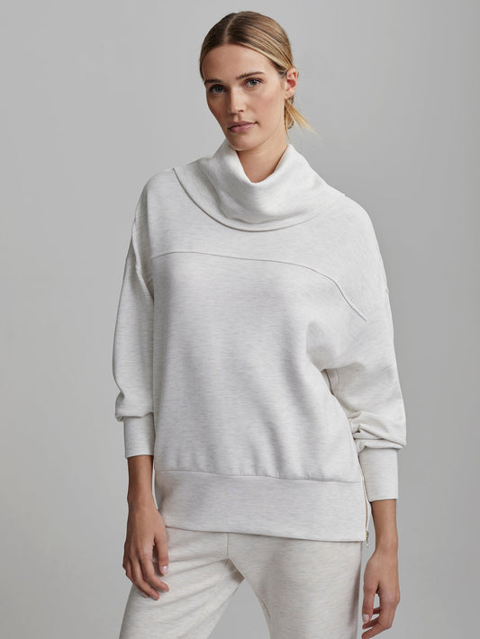 Priya Longline Sweat | VARLEY US Ivory Marl - Varley