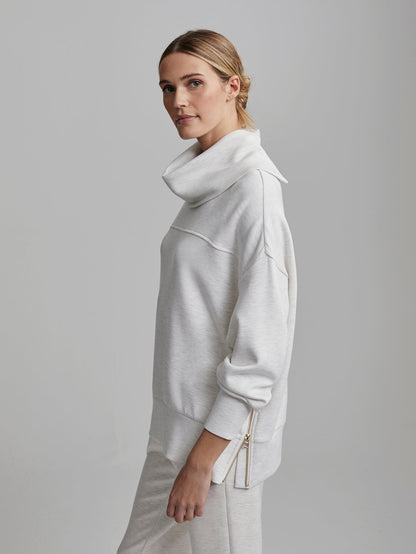 Priya Longline Sweat | VARLEY US Ivory Marl - Varley