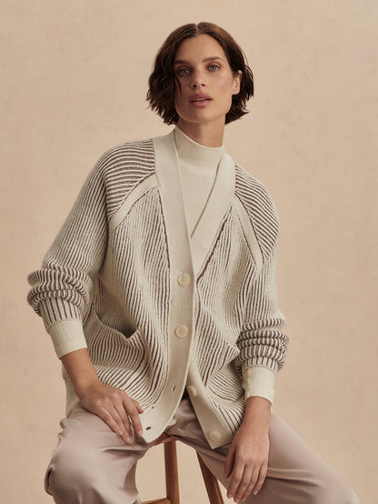 Jude Plated Cardigan Birch - Varley