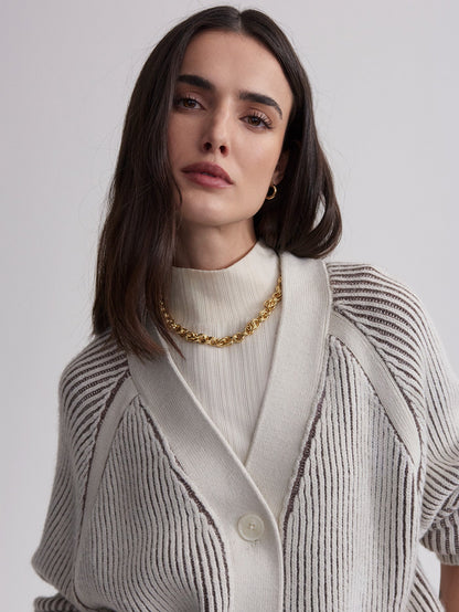 Jude Plated Cardigan Birch - Varley