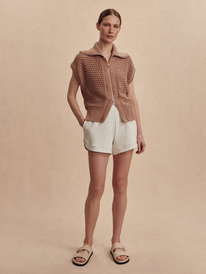 Liliana Knit Gilet Chanterelle - Varley