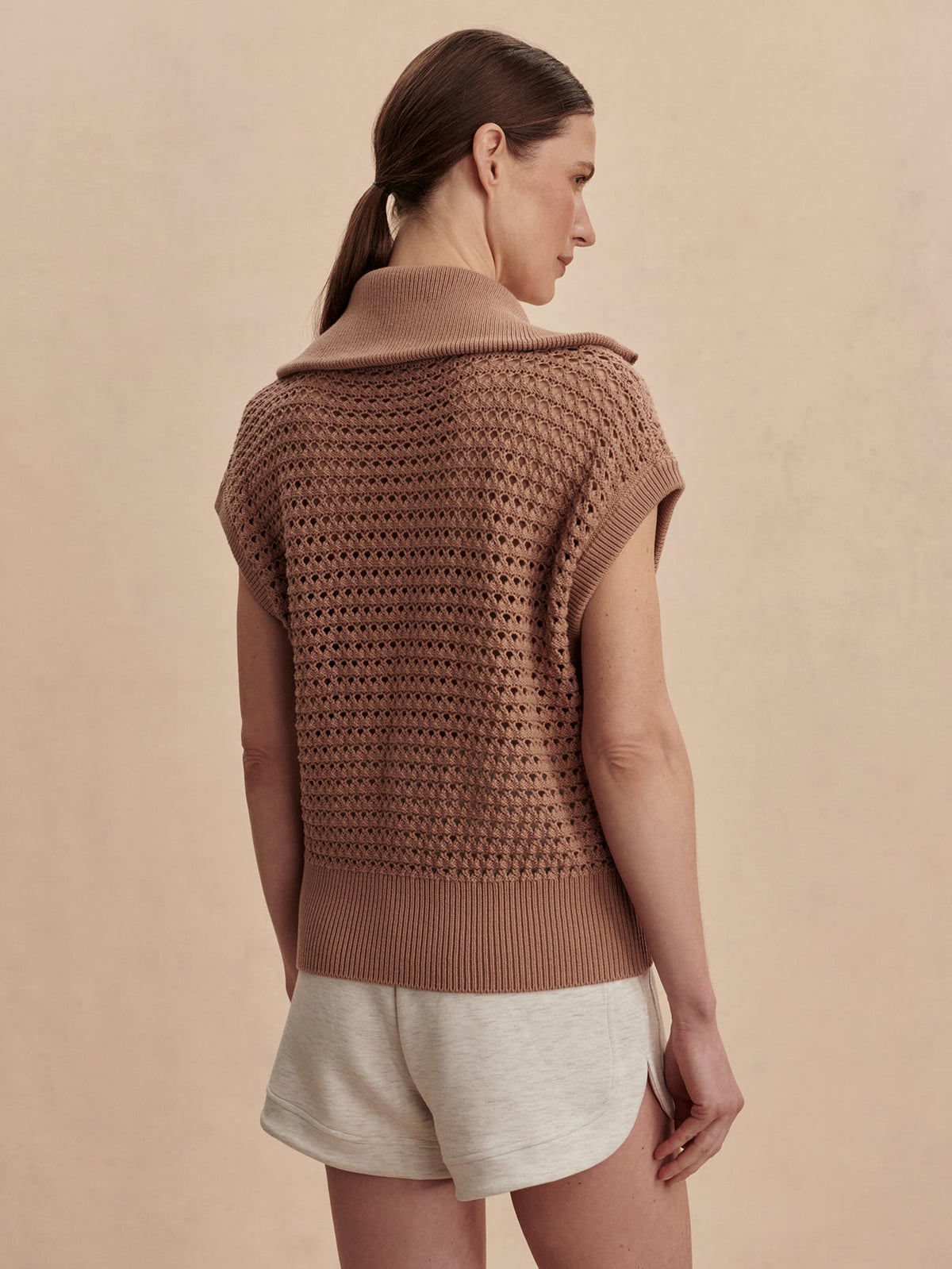 Liliana Knit Gilet Chanterelle - Varley