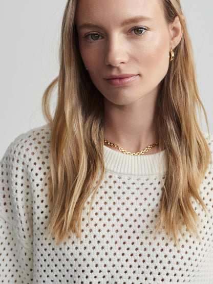 Hester Knit Crew | VARLEY US Egret - Varley