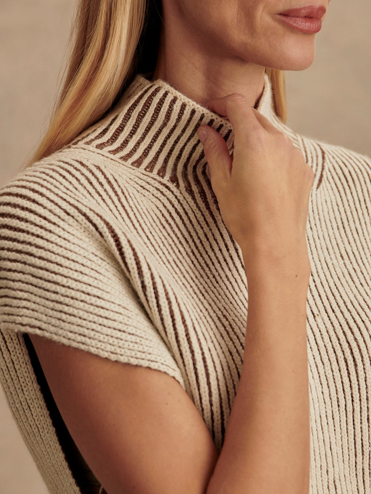Lauren Plated Knit Tank Cocoa Dust - Varley