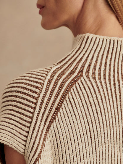 Lauren Plated Knit Tank Cocoa Dust - Varley