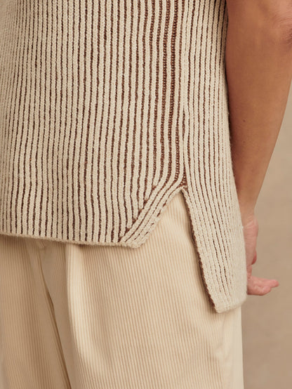 Lauren Plated Knit Tank Cocoa Dust - Varley