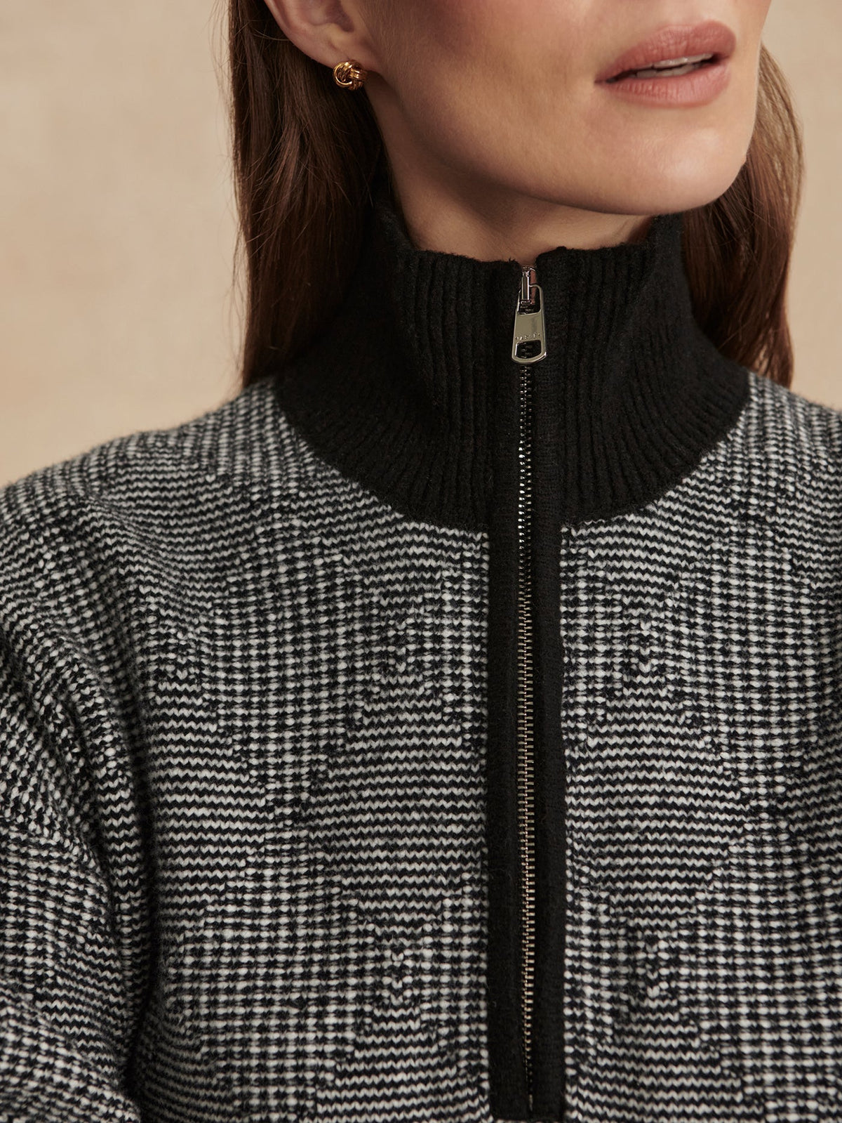 Aldridge Half Zip Knit Black - Varley