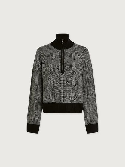 Aldridge Half Zip Knit Black - Varley