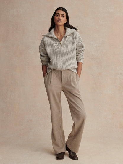 Flora Half Zip Soft Sweater Hazel - Varley
