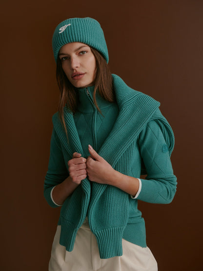 Lawson Half Zip Knit Deep Sea - Varley