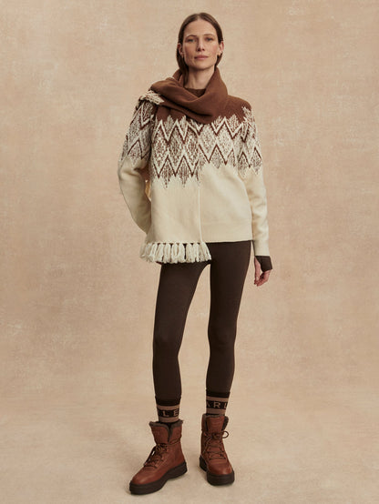 Siren Jacquard Sweater 2.0 Cocoa Dust - Varley
