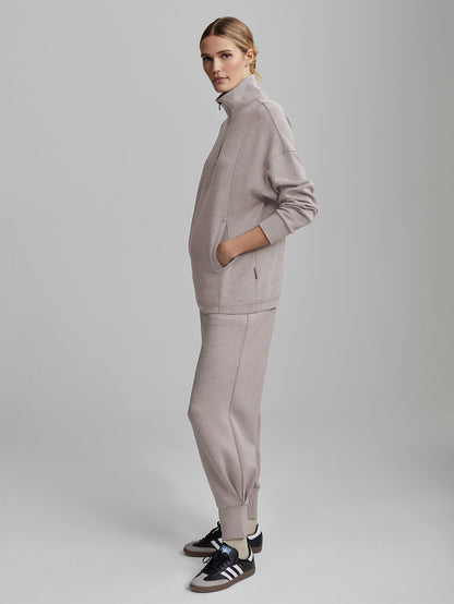 Naya Half Zip Sweat | VARLEY US Taupe Marl - Varley