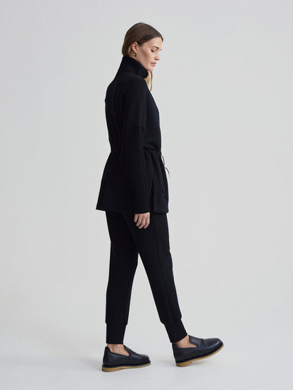 Palen Longline Zip Through Black - Varley