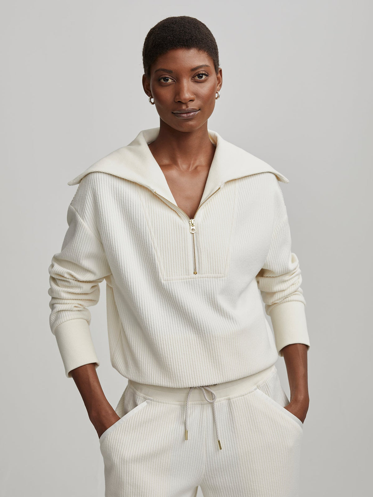 Maguire Half Zip | VARLEY US Egret - Varley