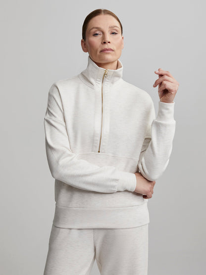 Keller Half-Zip Pullover Ivory Marl - Varley