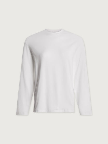 Leah Long Sleeve Boyfriend Tee White - Varley