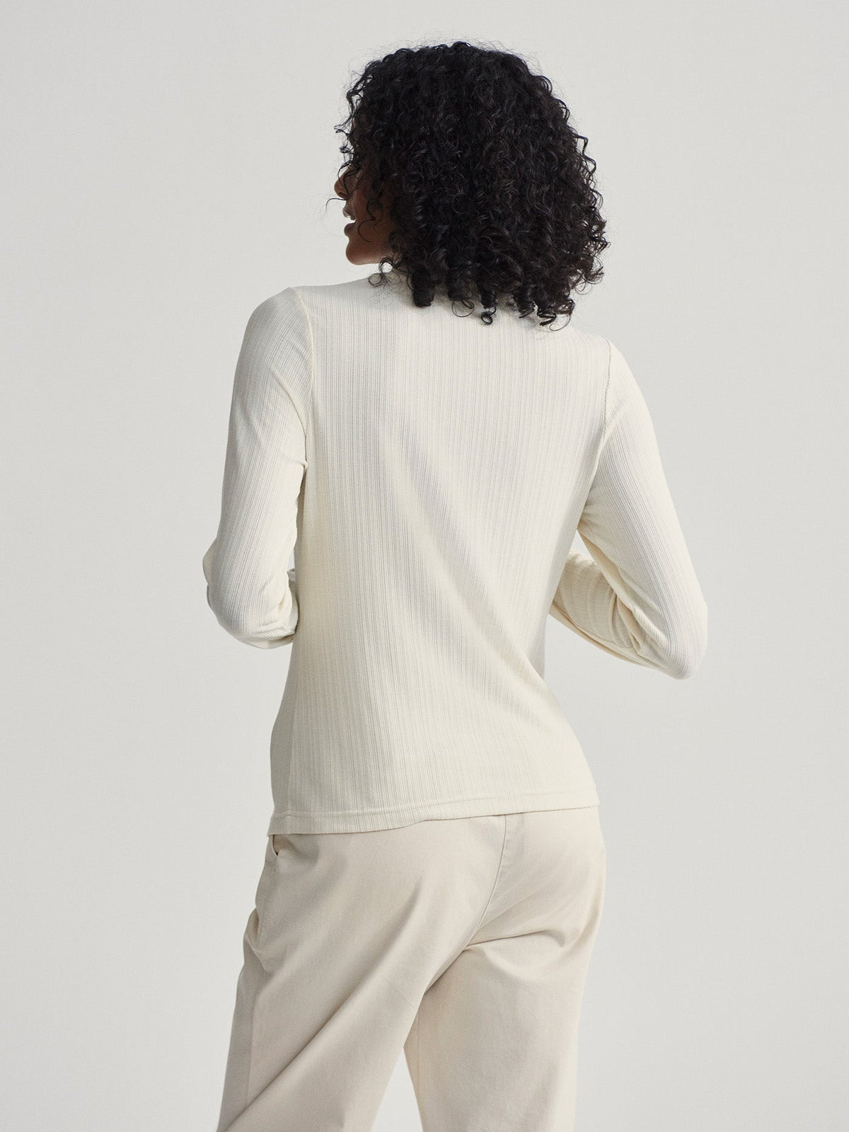 Astrid Fitted Long Sleeve Tee Birch - Varley