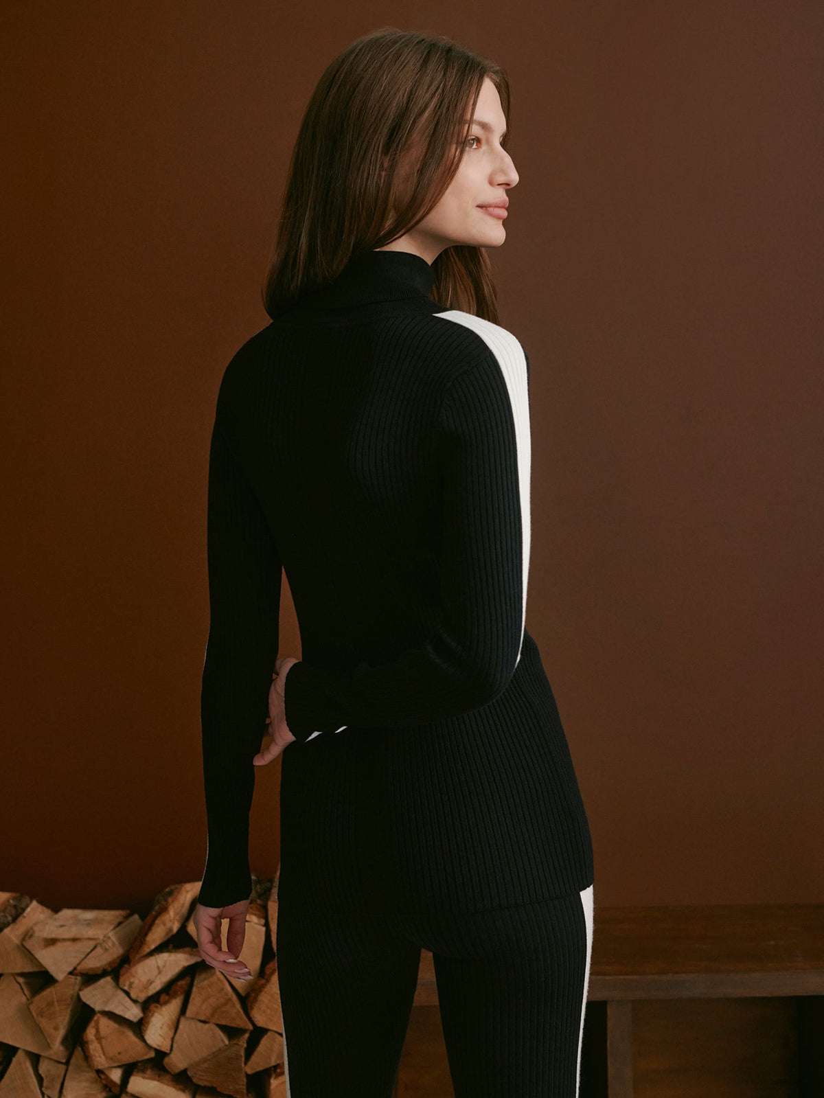 Leopold Roll Neck Knit Black - Varley