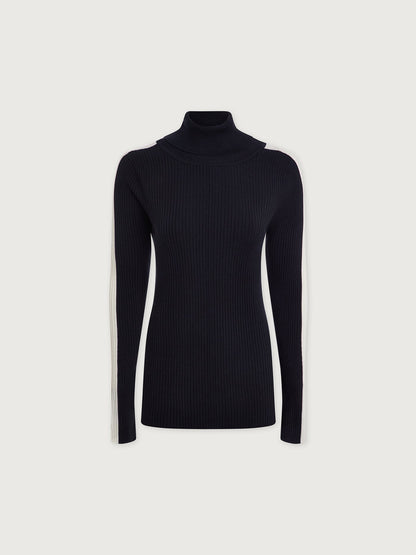 Leopold Roll Neck Knit Black - Varley