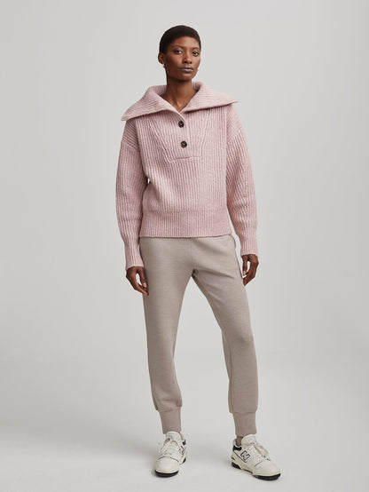 Peverel Button Placket Knit | VARLEY US Woodrose - Varley