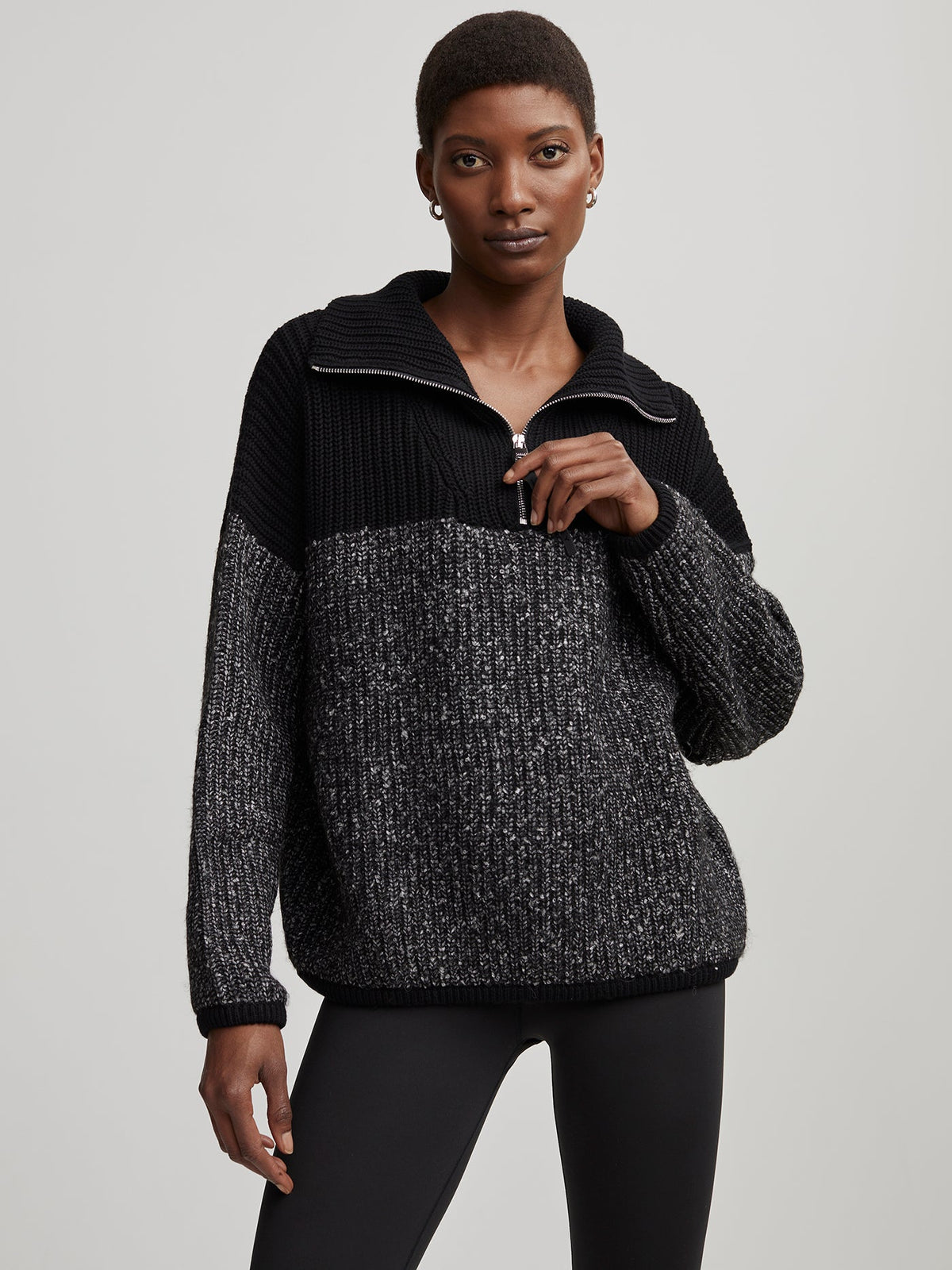 Willard Half Zip Knit 2.0 Black - Varley