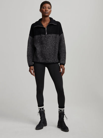 Willard Half Zip Knit 2.0 Black - Varley