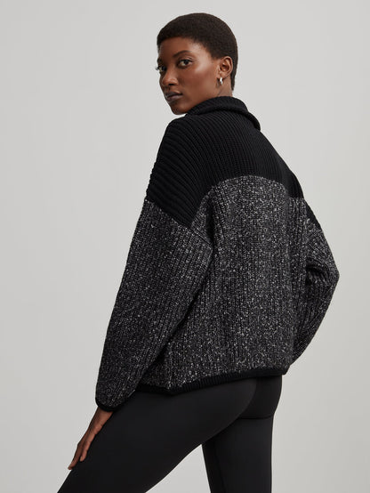 Willard Half Zip Knit 2.0 Black - Varley