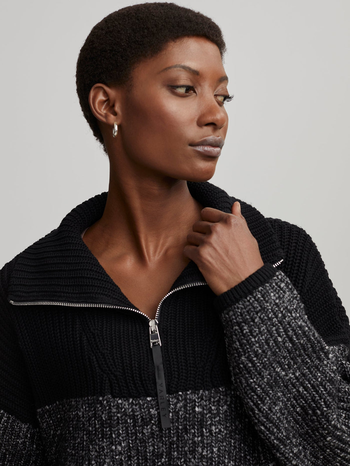 Willard Half Zip Knit 2.0 Black - Varley