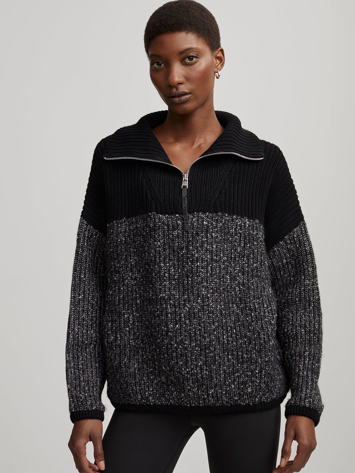 Willard Half Zip Knit 2.0 Black - Varley