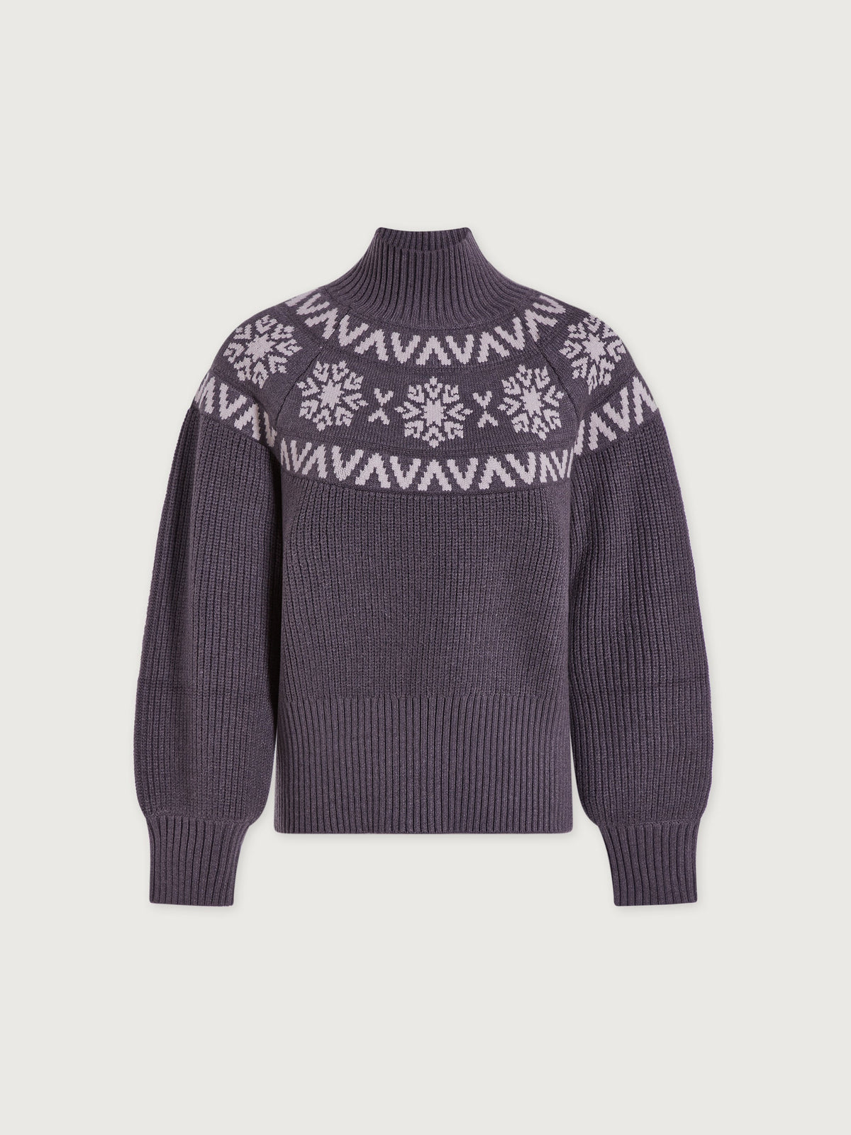 Bowen Fairisle Pullover Grey Marl - Varley