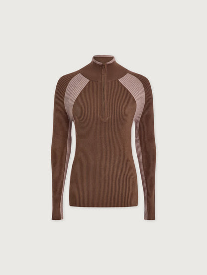 Bellings Half Zip Knit Cocoa Dust - Varley