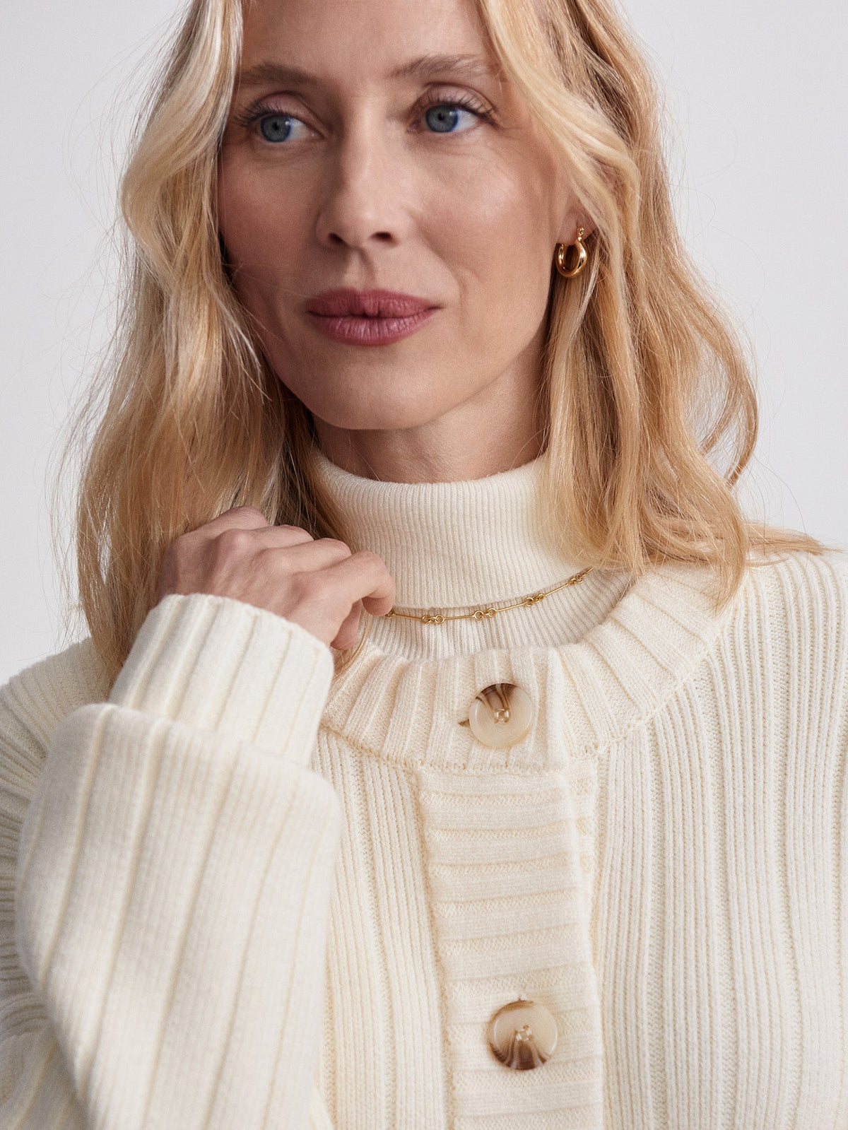 Pensdale Relaxed Knit Cardigan Egret - Varley
