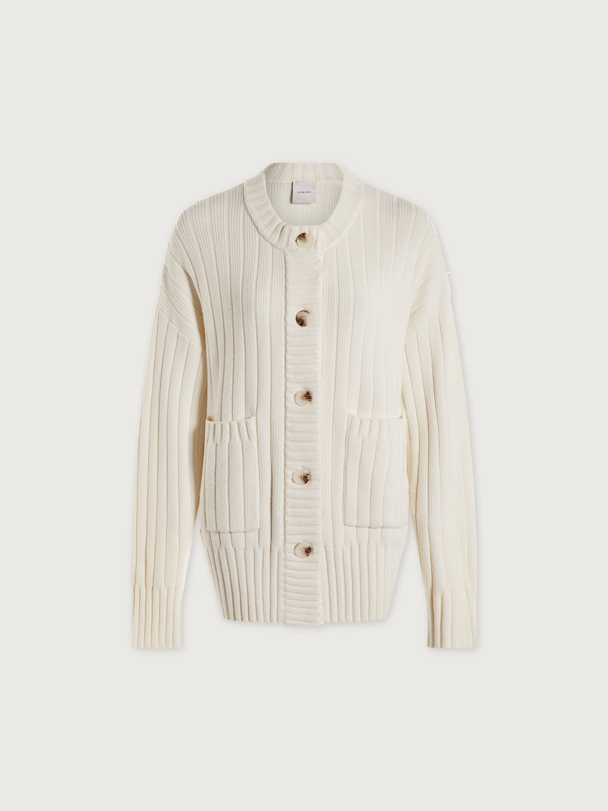 Pensdale Relaxed Knit Cardigan Egret - Varley