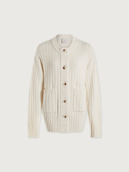 Pensdale Relaxed Knit Cardigan Egret - Varley